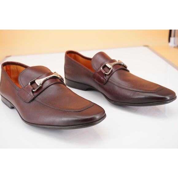 Magnanni Tazon Bit loafers size 9 New Mid brown Leather $395 NIB main image 8